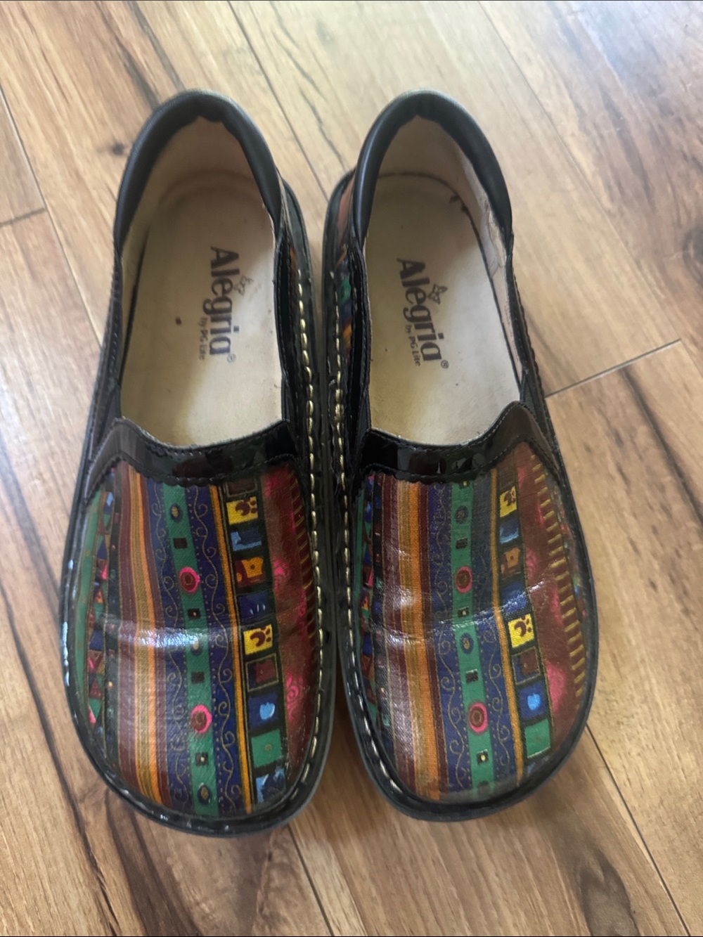 Alegria  Brown Multicolor Patterned shoes women’s EUR size 39/US 8.5-9